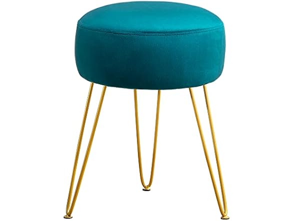 Lue Bona Teal Vanity Stool