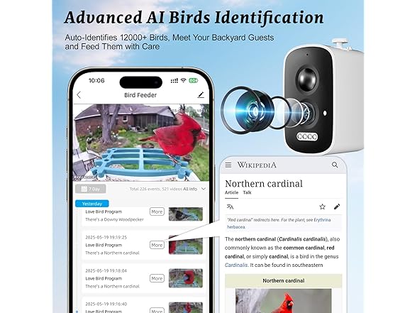 MAXDONE Smart Bird Feeder with Camera