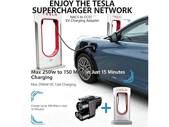 TopAutoGear NACS to CCS1 EV Charging Adapter
