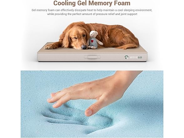 WEVEGO Medium Dog Bed, Orthopedic Dog Bed
