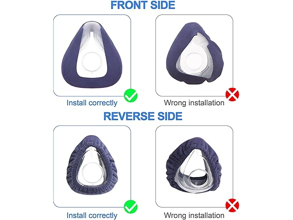 6 Packs Full Face CPAP Mask Liners F20