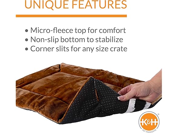 K&H Self-Warming Crate Pad, Mocha Large