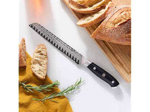 HENCKELS Compass Damascus 8-inch Damascus Bread Knife