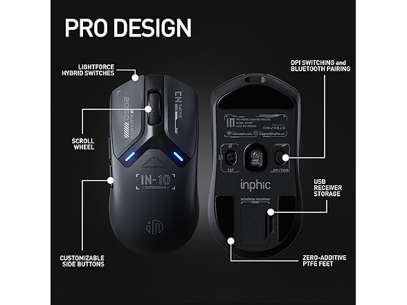 INPHIC BC103825060243 wireless gaming mouse lightwei