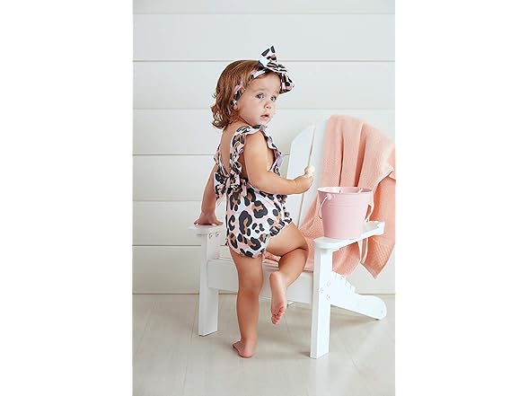 Mud Pie Girls Pink Swimsuit (6-9M)