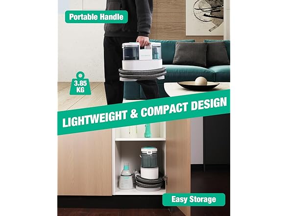 HAUSHOF Portable Carpet Cleaner Pink