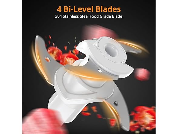 Electric Food Chopper 2.5Cup Glass