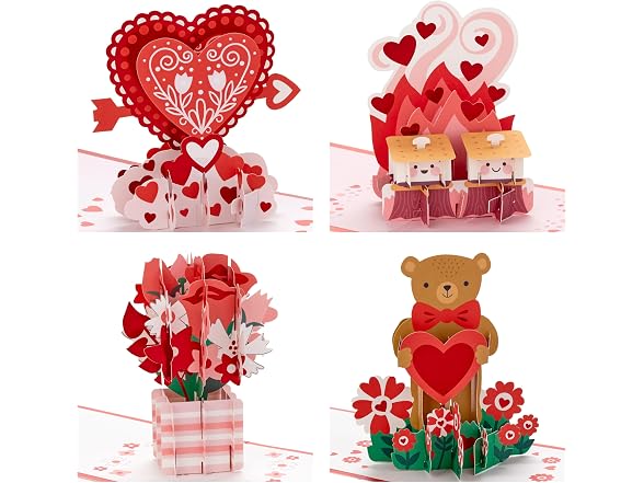 Hallmark Valentine's Day Pop Up Card Asst
