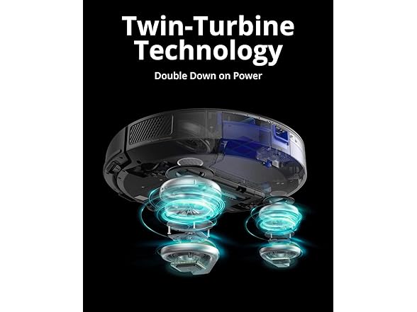 eufy Anker RoboVac X8 - Robot Vacuum Pet Hair, iPath Laser Navigation, Twin-Turbine 2000Pa x2 Suction, AI. Map 2.0 Technology, Wi-Fi, Floor Cleaner, Ideal for Pet Owners (Open Box)
