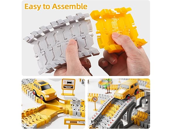 iHaHa Toddlers Construction Race Tracks