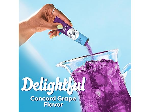 Crystal Light Drink Mix, 6 Pitcher Packets Grape
