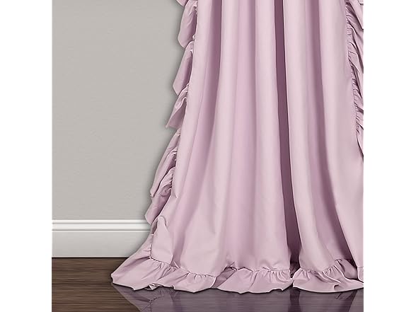 Lush Decor Reyna Ruffle Window Curtain Panel Set