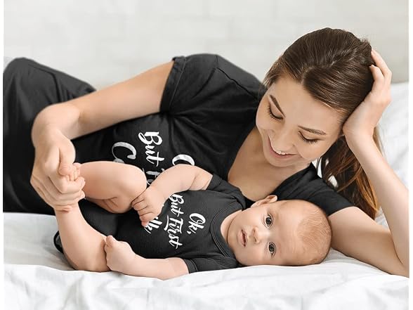 Tstars Women Mom Medium / Baby 12M Set