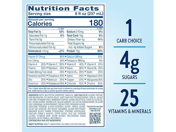 Glucerna Diabetes Shake, Vanilla 6 Pack