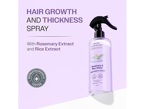 Bare Anatomy Rosemary Rice Water Spray 200ml