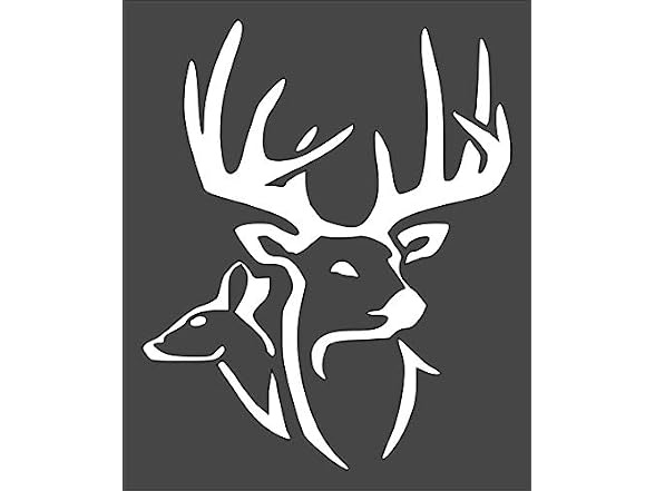 Deer Logo Stencil Reusable Sturdy Flexible