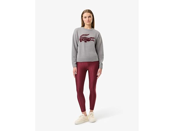 Lacoste Womens Big Croc Pullover (0 & 2)