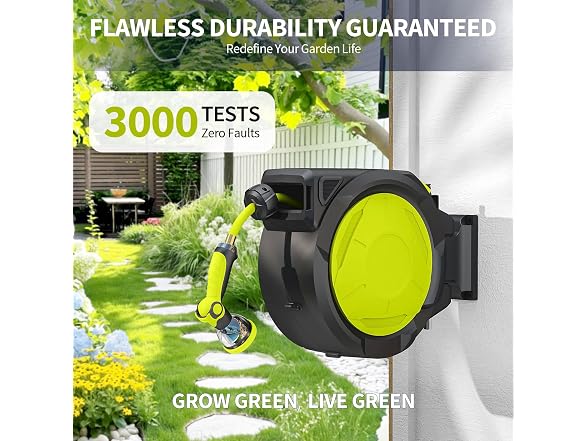 LUCKPRO Retractable Garden Hose Reel
