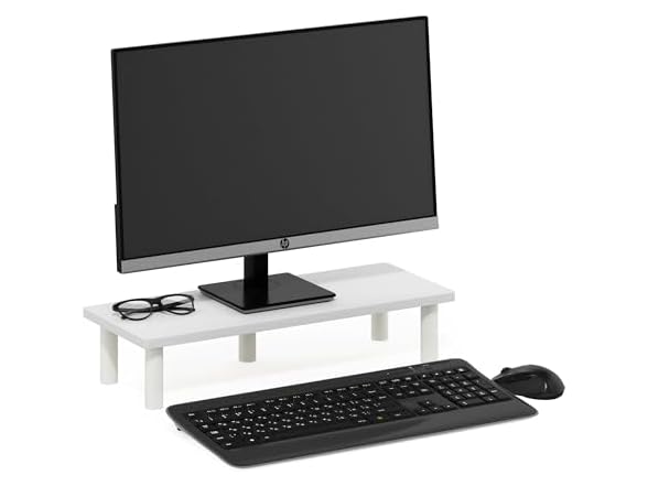 Furinno Monitor Stand Riser, White
