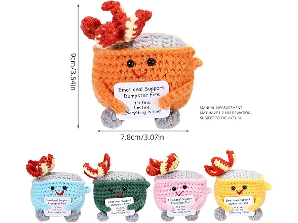 5PCS Emotional Support Dumpster Doll