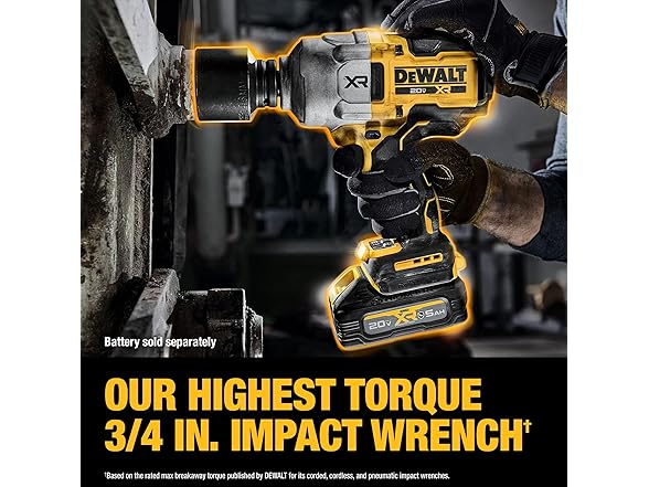 DEWALT DCF964B 20V MAX XR 3/4 Inch Cordless Impact Wrench