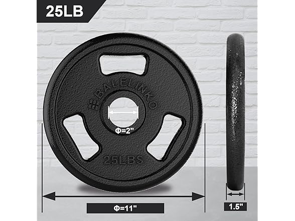 Balelinko Cast Iron Olympic Grip Plate