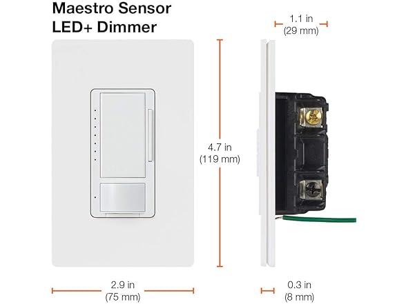Lutron MSCL-OP153MW-WH Motion Sensor & Dimmer White