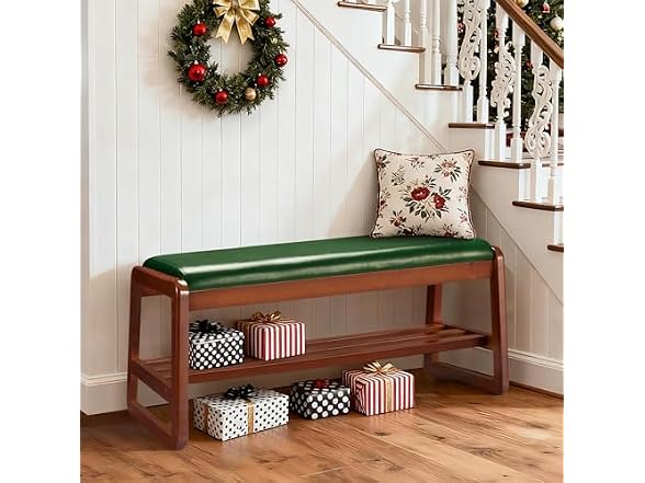 Solid Wood Shoe Rack with Flip-Top