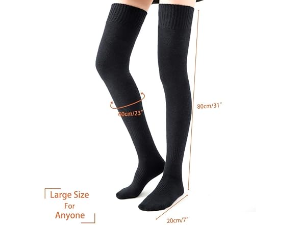 Dehis Women (L) Homerit Thigh High Socks Long Boot