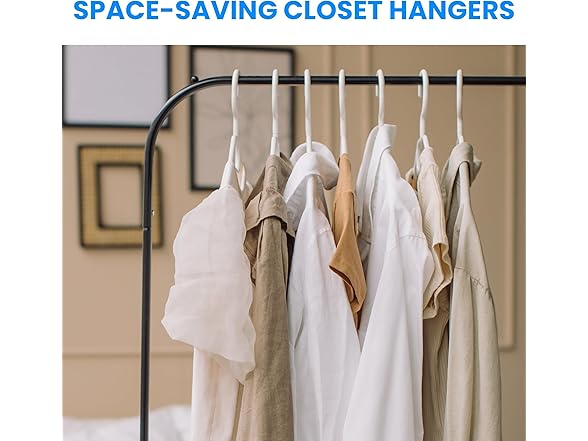 Simple Deluxe 50 Pack Plastic Hangers