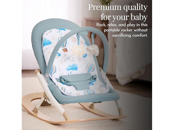 Evolur SleekSway Portable Baby Rocker