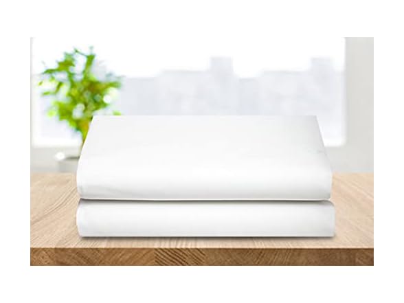 Elegant Comfort 2Pk Flat Sheet, Twin