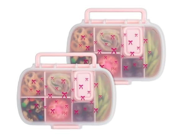 Paris Hilton 2-Pack Bento Style Snack Boxes