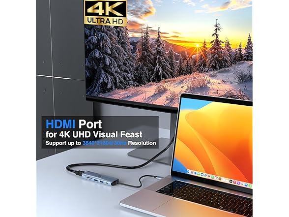 6-in-1 USB Hub with 4K HDMI Output