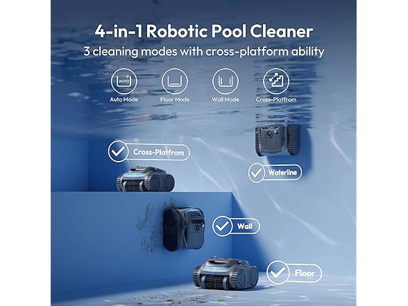BUBLUE Bubot 700 Cordless Pool Vacuum | 861sq.ft.