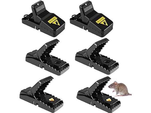 Generic GAR-14 Mouse Trap 6 Pack Reusable Snap Traps