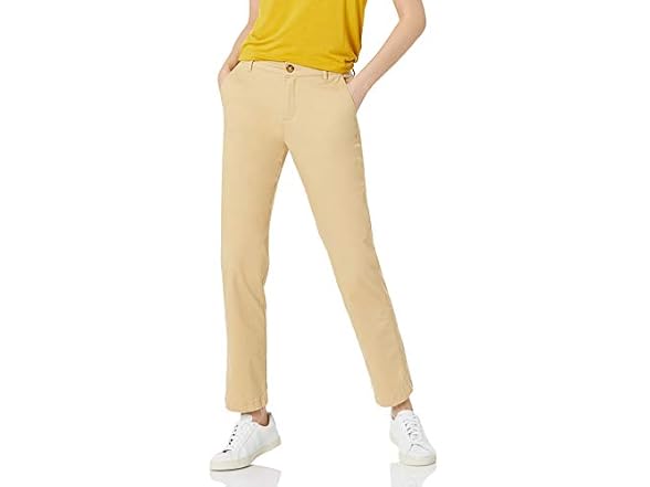 Amazon Essentials Women (0) Leg Pant Khaki Brown
