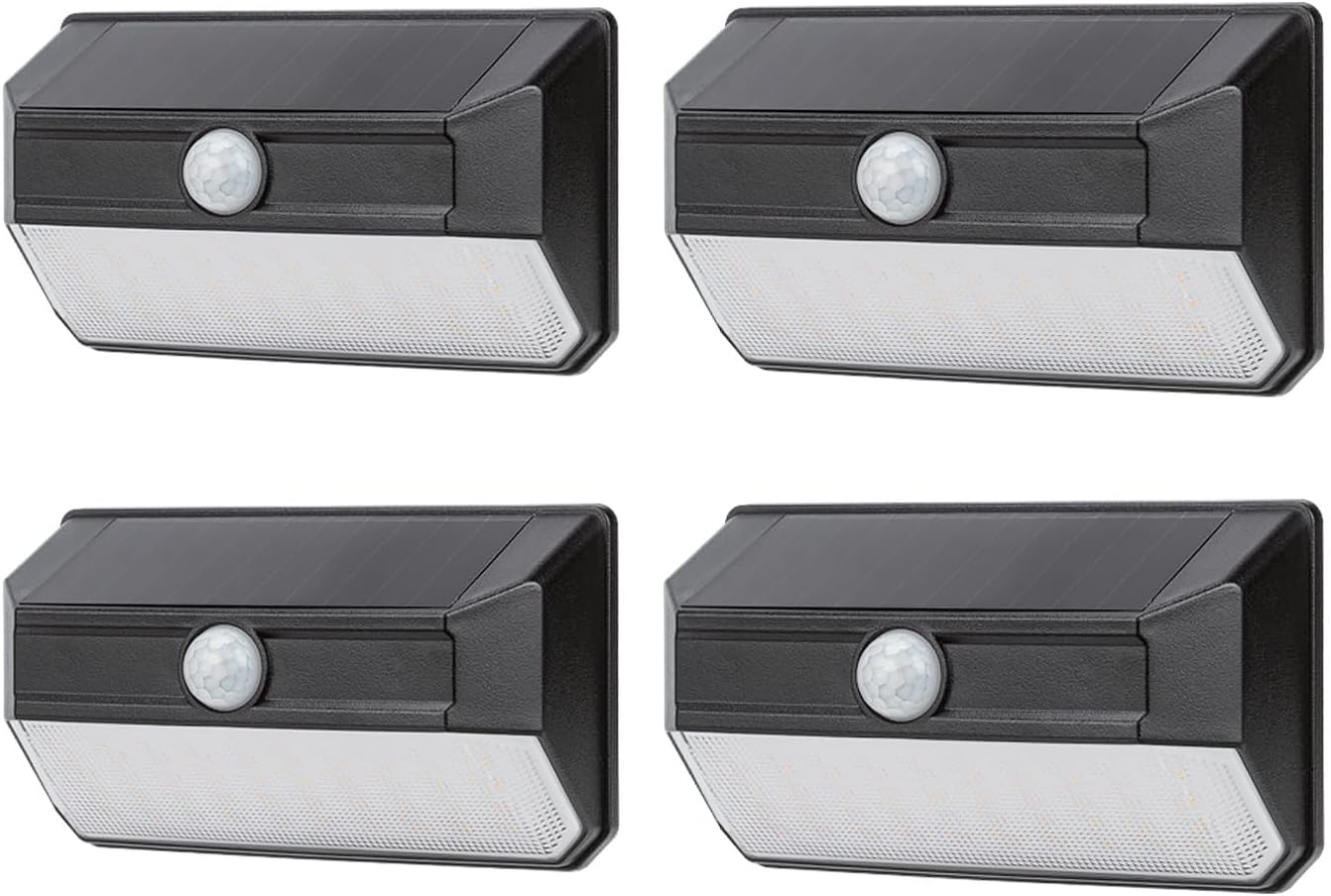 Home Zone Security 4Pk Solar Wall Light- Choose Color - Gallery 11