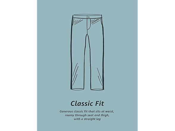 Amazon Essentials Men Classic-fit Flat-front Pant