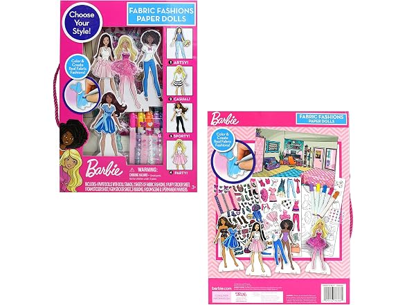 Barbie Fabric Fashions Paper Dolls