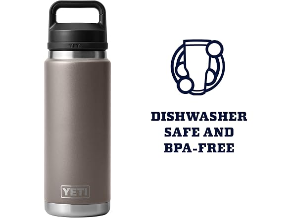 YETI Rambler 26 oz Bottle, Leakproof, Taupe