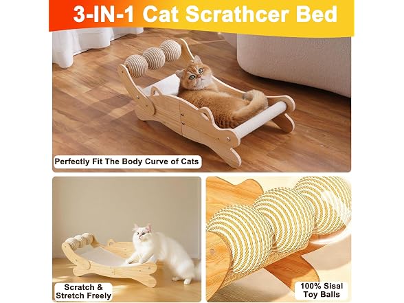 ERGTFVN Premium Scratcher Bed