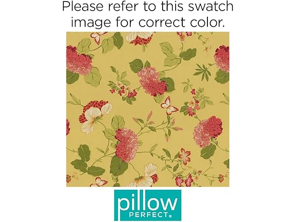 Pillow Perfect Bright Floral Sofa Setee Bench Swing Cushion