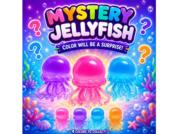 Twilight Squishy Sensory Toys Jellyfish, 3PK