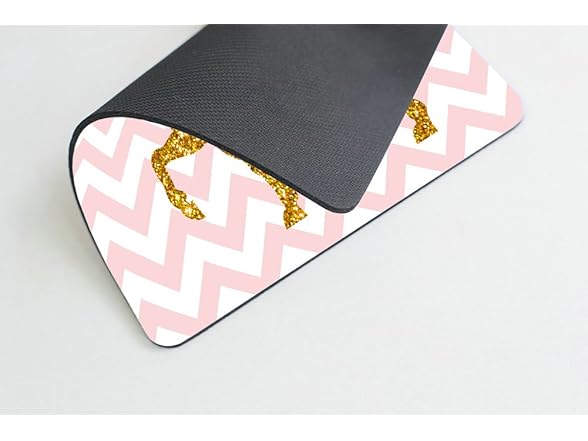Gold Glitter Unicorn Rectangle Mouse Pad