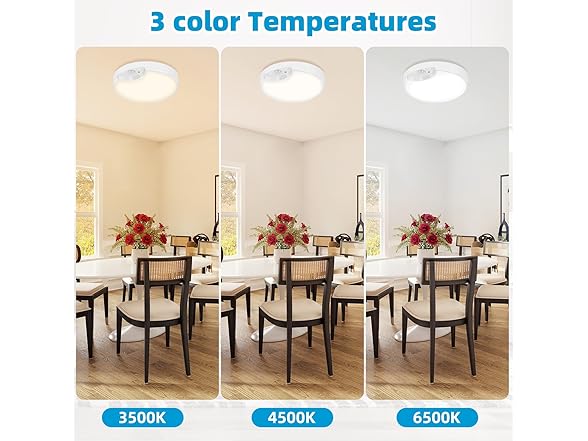 VerRon 2-Pack Rechargeable Motion Sensor Ceiling Lights