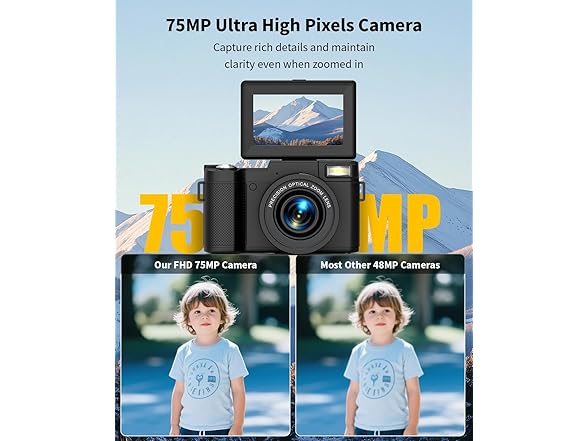 FLATIC Digital Camera | 6K | 75MP