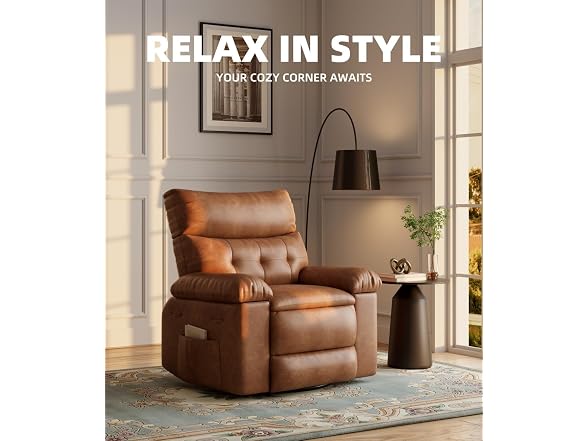 GarveeHome Recliner Heat Massage Coffee