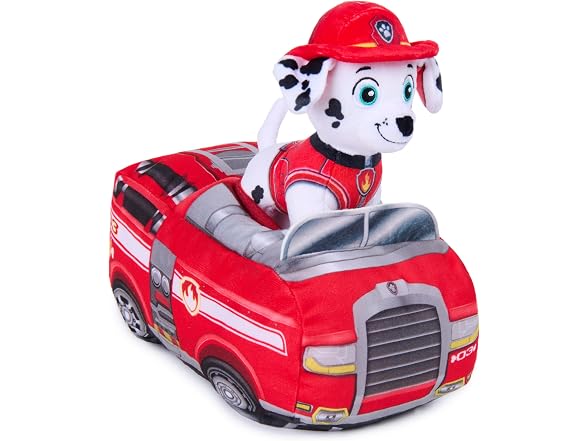 Paw Patrol Marshall 2-in-1 Plush Toy Firetruck and Stuffed Animal