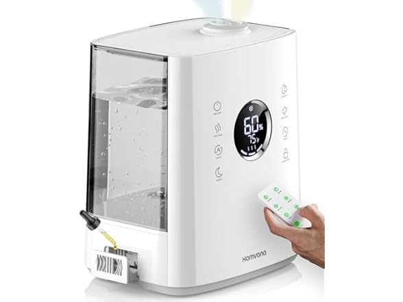 Homvana Humidifiers for Bedroom Large Room, 6.5L Top-Fill Wa (Open Box)